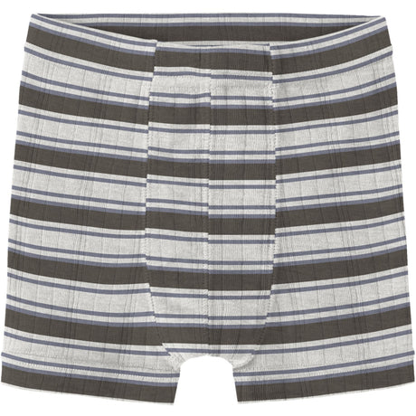 Name It Snow White Morel/Folkstone Gray Nmmwang Uld Needle Boxer
