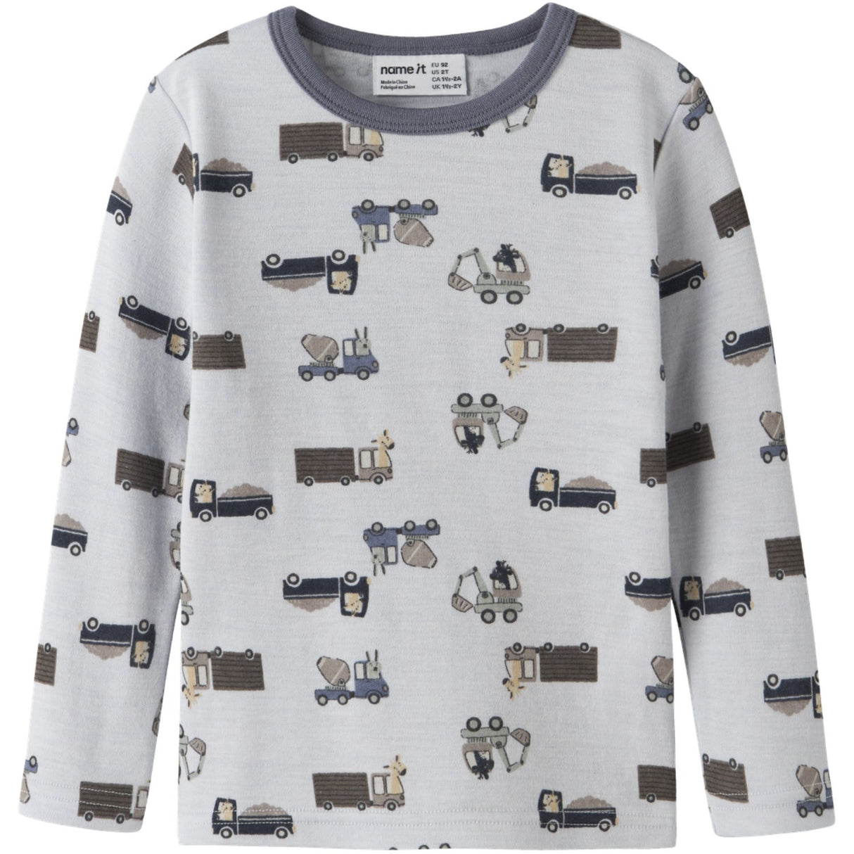 Name It Arctic Ice Animals At Work Nmmwillit Uld Ls Top