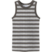Name It Snow White Morel/Folkstone Gray Nmmwang Uld Needle Tank Top