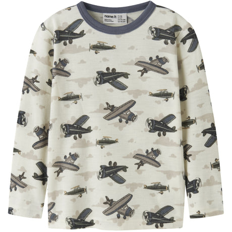 Name It Snow White Airplanes Nmmwillitus Uld Ls Top