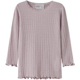Name It Violet Ice Nmfwossa Wo/Si Rib Ls Top