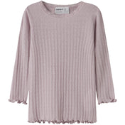 Name It Violet Ice Nmfwossa Wo/Si Rib Ls Top