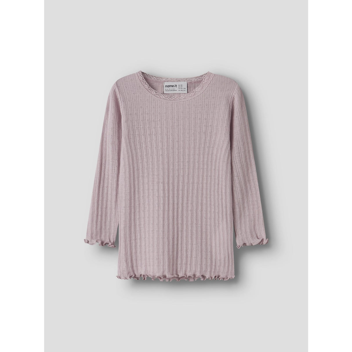 Name It Violet Ice Nmfwossa Wo/Si Rib Ls Top