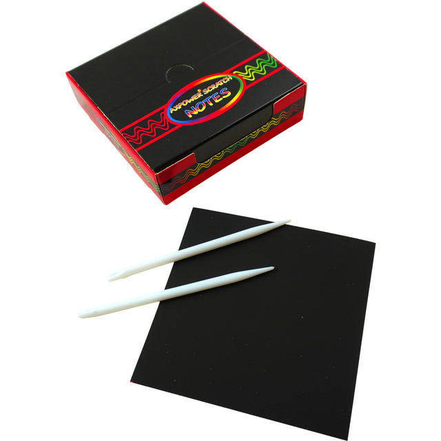 Pocket Money Magisk Farve Scratch Notes Med Pen 100 Ark