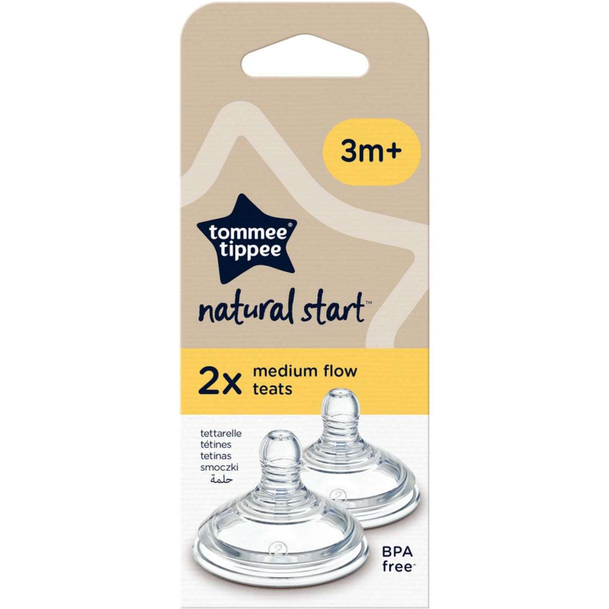 Tommee Tippee Natural Start 2X Medium Flow Flaskesut