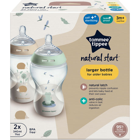 Tommee Tippee Ns 2X 340ml Btl Pond Al Ar Sutteflaske