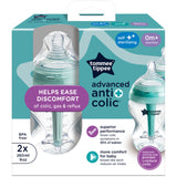 Tommee Tippee Anti-Kolik Baby Flaske M/ Varmeindikator 2X 260ml