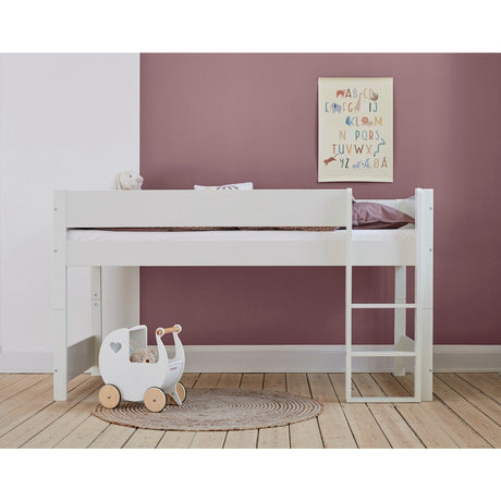 Manis-h White Huxie Halvhøj Seng - 200 Cm