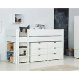 Manis-h Snow White Arn Halvhøj Seng Med Skråstige