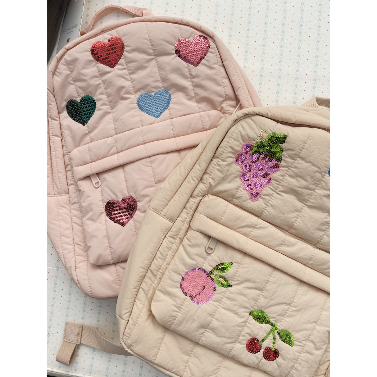Konges Sløjd Cameo Rose Juno Quiltet Paliet Rygsæk Midi