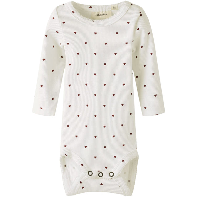 Lil'Atelier Coconut Milk Heart Nbfgago Ls Slim Body Lil Noos