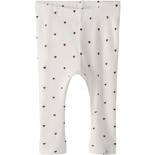 Lil'Atelier Coconut Milk Heart Nbfgago Slim Leggings Lil Noos