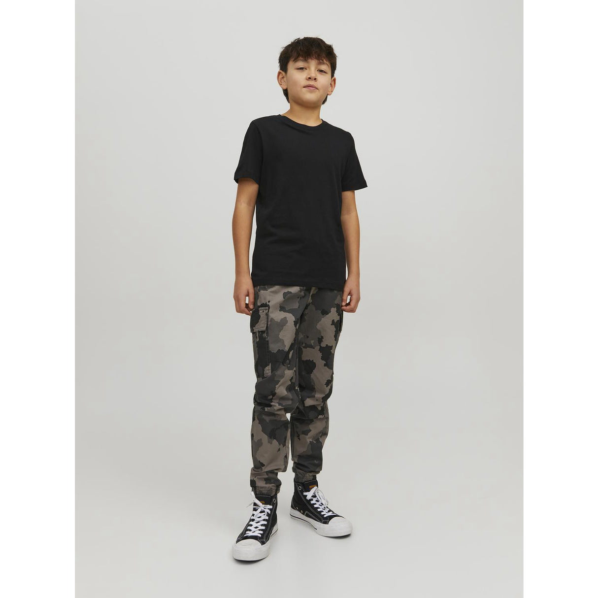 Jack & Jones Junior Black Jjeorganic Basic Tee Ss O-Neck Noos Jnr