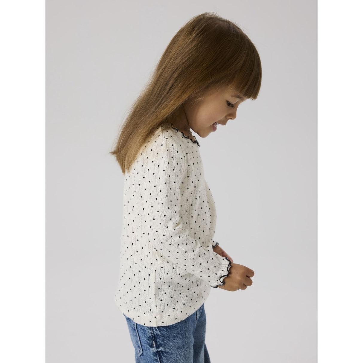 Name It Cloud Dancer Nmftania Ls Slim Top