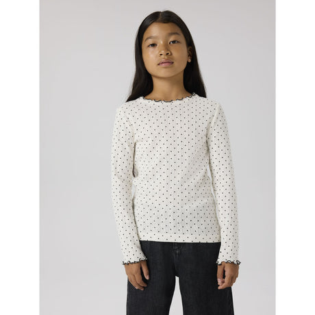 Name It Cloud Dancer Nkftania Ls Slim Top