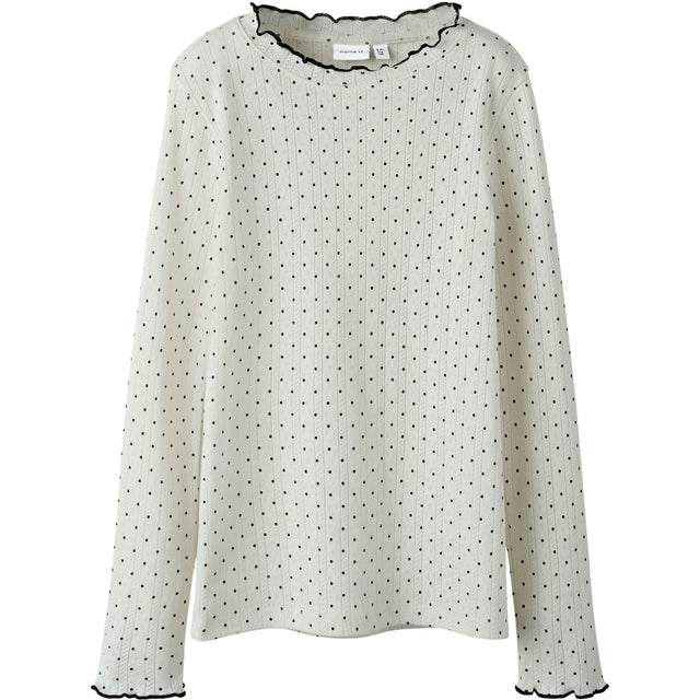 Name It Cloud Dancer Nkftania Ls Slim Top