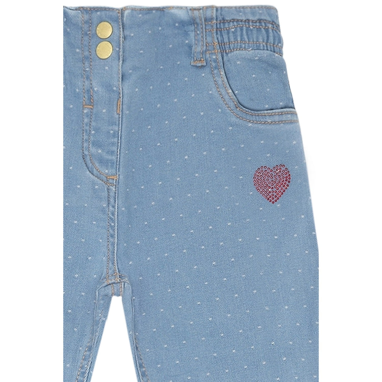 Hust & Claire Blue Denim Theresa Dotty Denim