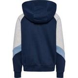 Hummel Dress Blues/Faded Denim Jr Loose Blocked Zip Hættetrøje
