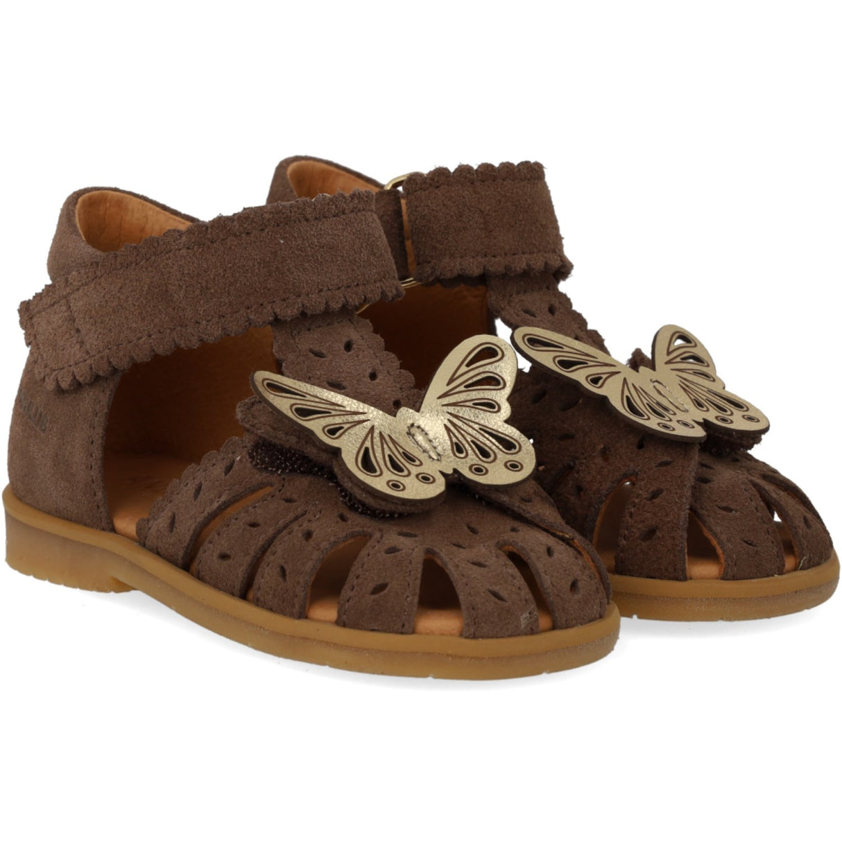 Angulus Sandal Med Sommerfugl Og Dobbelt Velcro