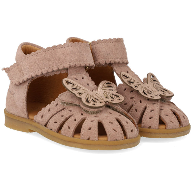 Angulus Sandal Med Sommerfugl Og Dobbelt Velcro