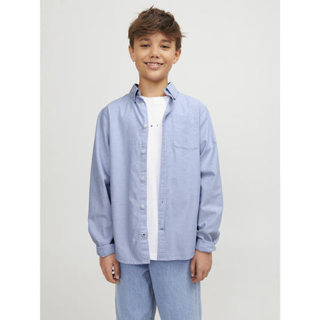 Jack & Jones Junior Cashmere Blue Jjeoxford Skjorte L/S Noos Jnr