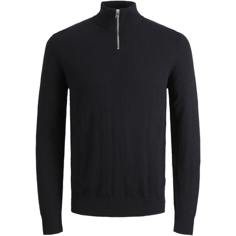 Jack & Jones Junior Black Jjeemil Strik Half Zip Noos Jnr
