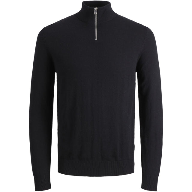 Jack & Jones Junior Black Jjeemil Strik Half Zip Noos Jnr