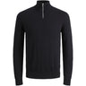 Jack & Jones Junior Black Jjeemil Strik Half Zip Noos Jnr