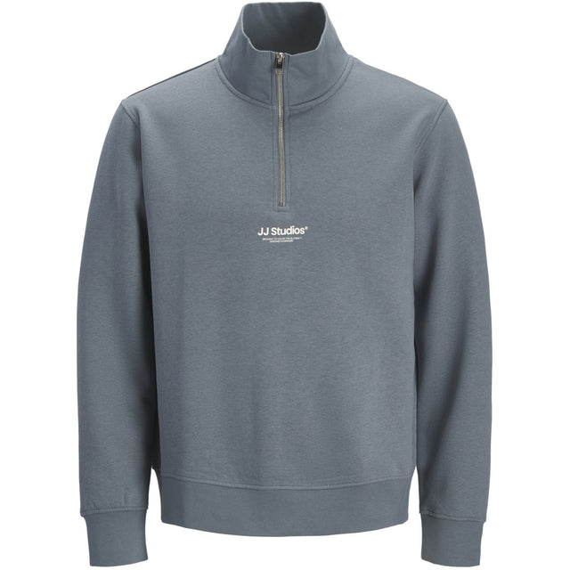 Jack & Jones Junior Blue Mirage Jjesoho Sweat Quarter Zip Hn Noos Jnr