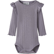 Name It Lavender Gray Melange Nbfblitta Ls Body