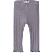 Name It Lavender Gray Melange Nbfblitta Leggings