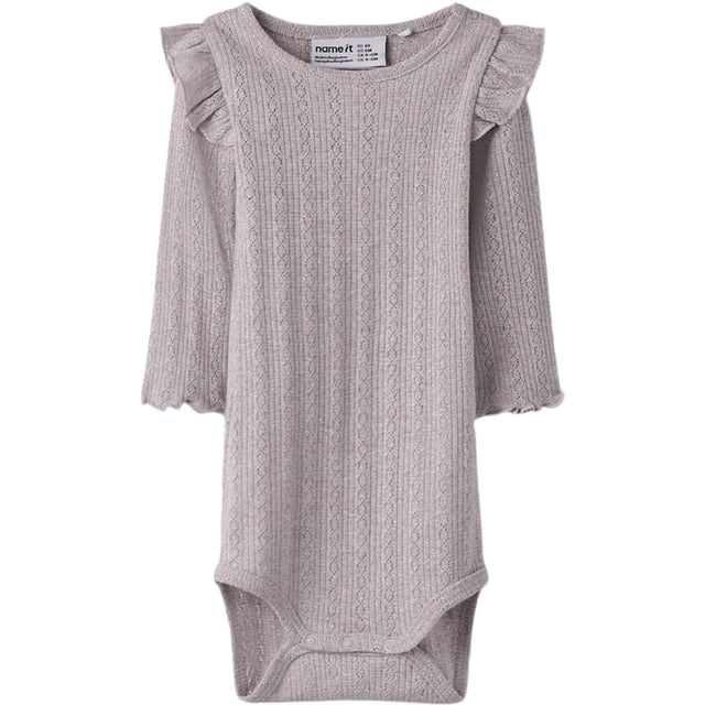 Name It Lilac Marble Melange Nbfblitta Ls Body