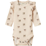 Lil'Atelier Silver Peony Bow Nbfgavo Eko Ls Slim Body Lil Noos