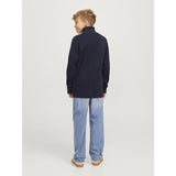Jack & Jones Junior Night Sky Jprblamilano Stitch Strik Half Zip Jnr