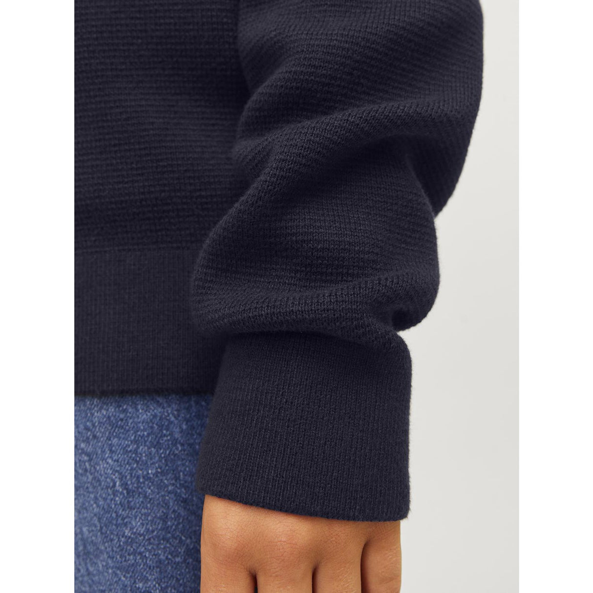 Jack & Jones Junior Night Sky Jprblamilano Stitch Strik Crew Neck Jnr