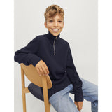 Jack & Jones Junior Night Sky Jprblamilano Stitch Strik Half Zip Jnr
