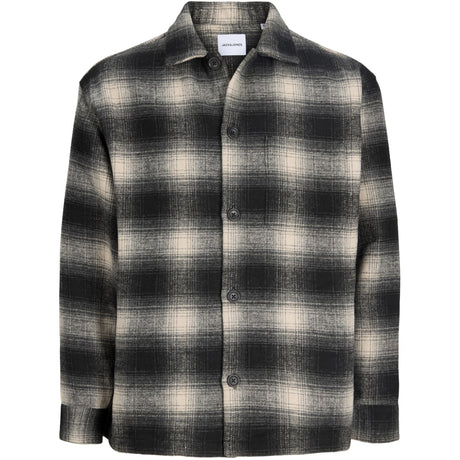 Jack & Jones Junior Asphalt Checks Jjesoho Ollie Overshirt Ls Sn Jnr