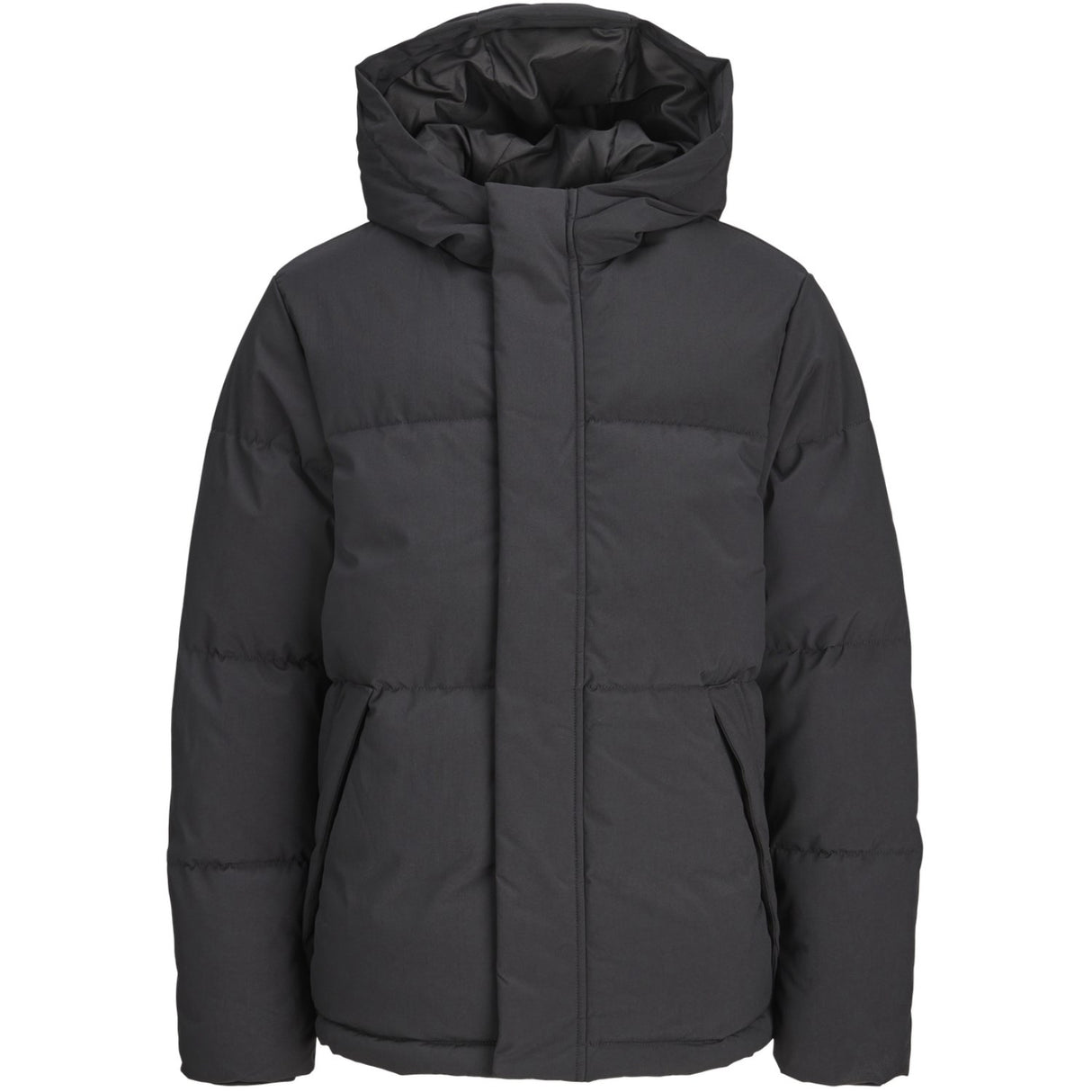Jack & Jones Junior Black Jjesoho Puffer Hætte Aw26 Jnr