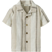 Lil'Atelier Coconut Milk Nbmfibert Ss Loose Skjorte Lil