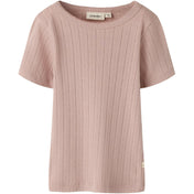 Lil'Atelier Misty Rose Nmfrachel Ss Slim Top Lil Noos