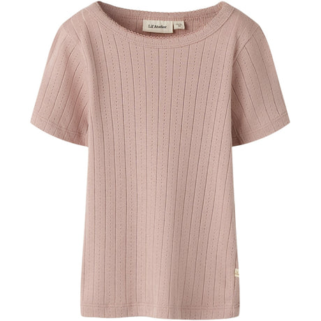 Lil'Atelier Misty Rose Nmfrachel Ss Slim Top Lil Noos