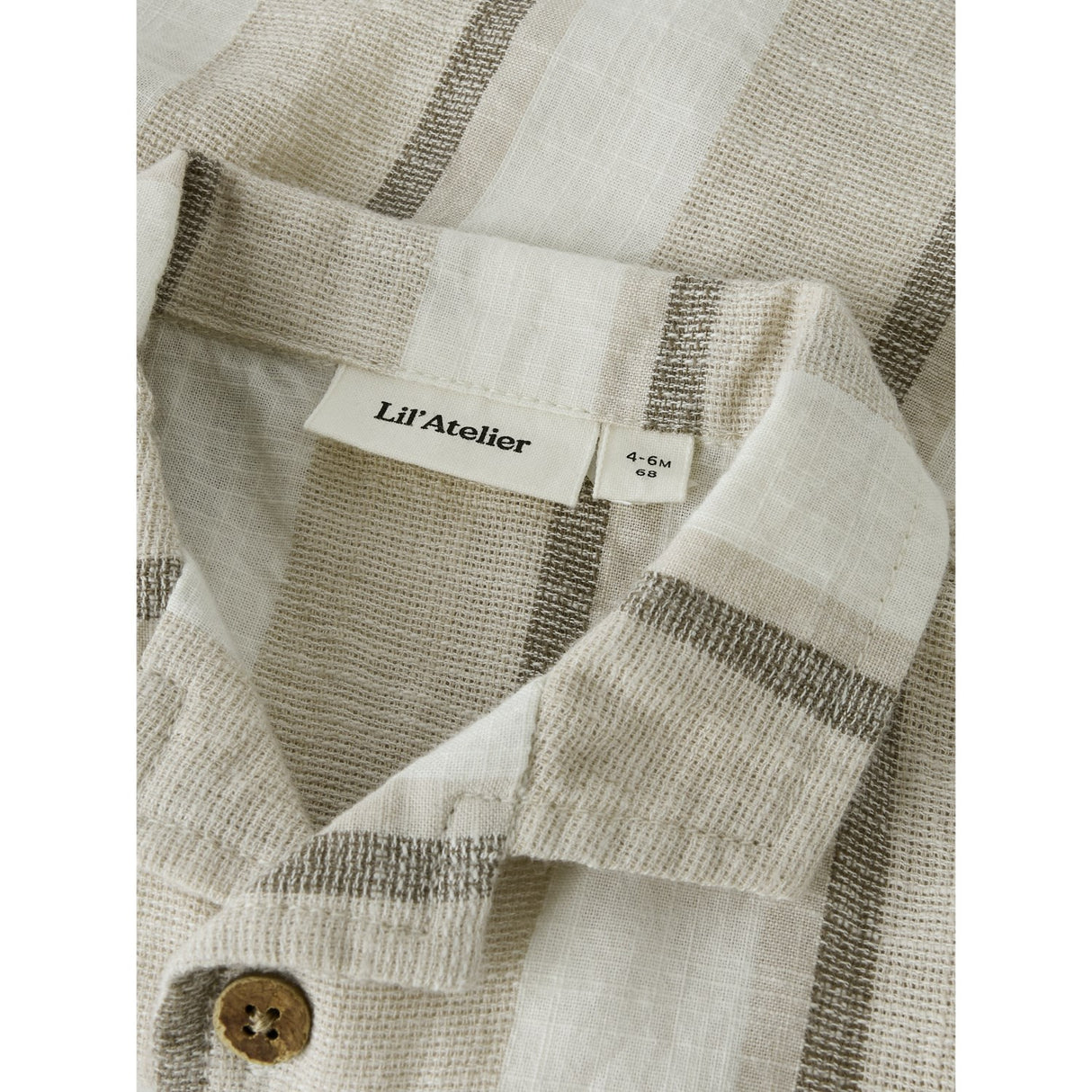 Lil'Atelier Coconut Milk Nbmfibert Ss Loose Skjorte Lil