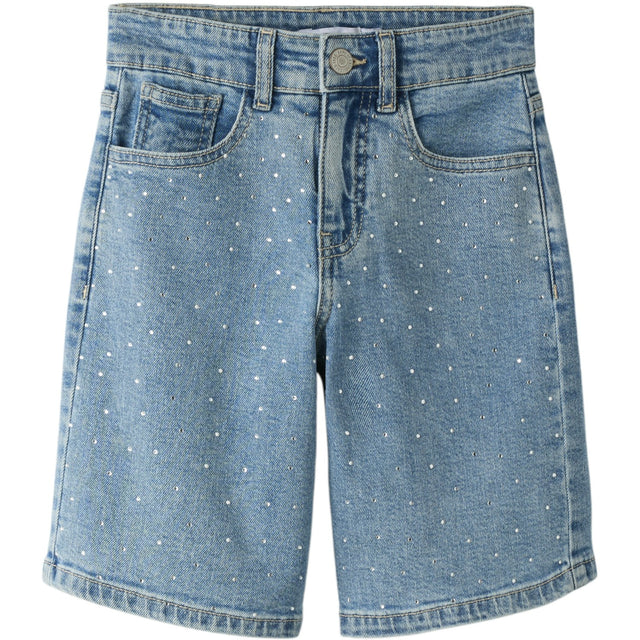 Name It Medium Blue Denim Nkfrose Hw L Dnm Rhine Shorts 2277-Bc