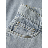 Name It Light Blue Denim Nkfrose Wide Heart Studs Jeans 2021-Za D