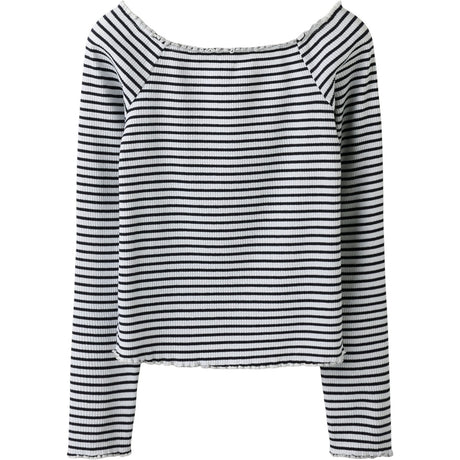 Name It Navy Blazer Bright White Nkfforta Ls Slim Top
