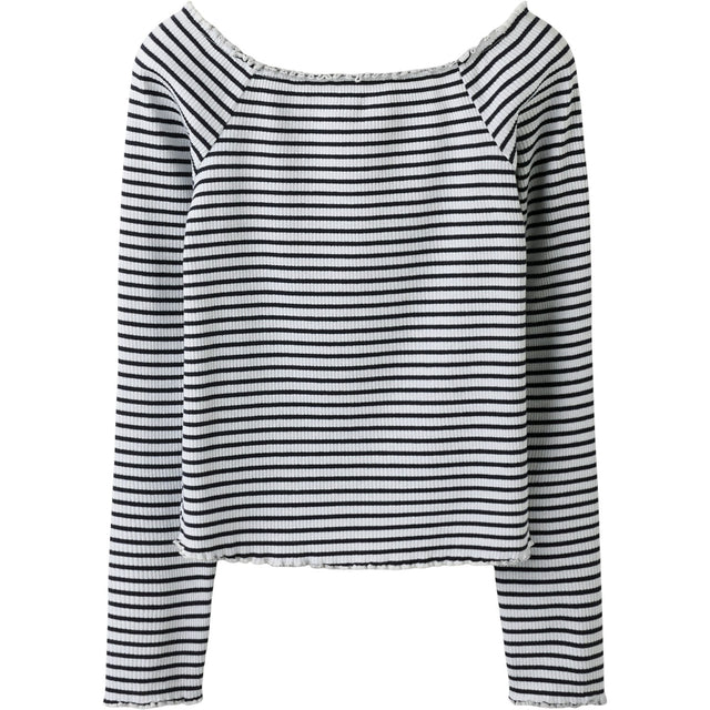 Name It Navy Blazer Bright White Nkfforta Ls Slim Top