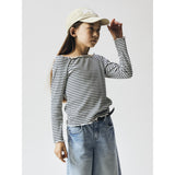 Name It Navy Blazer Bright White Nkfforta Ls Slim Top