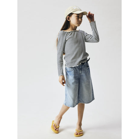 Name It Navy Blazer Bright White Nkfforta Ls Slim Top