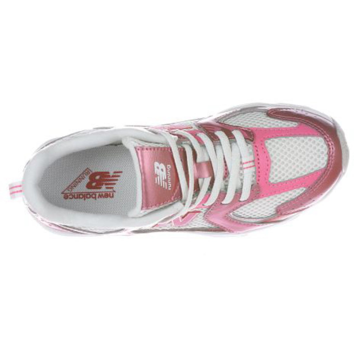 New Balance Sneakers Pink Satin 530 Kids Bungee Lace