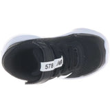 New Balance Black FreshFoam 578 Kids Bungee Lace Med Top Strop
